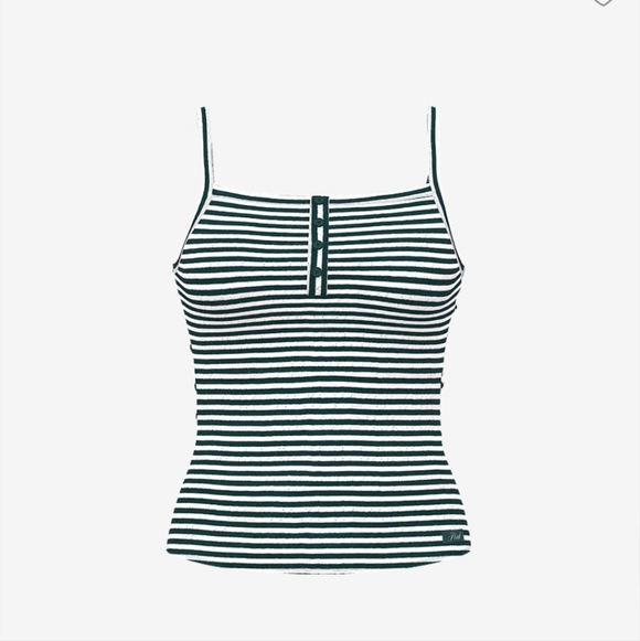 New Victoria Secret PINK Pointelle Henley Cami - Picture 3 of 5